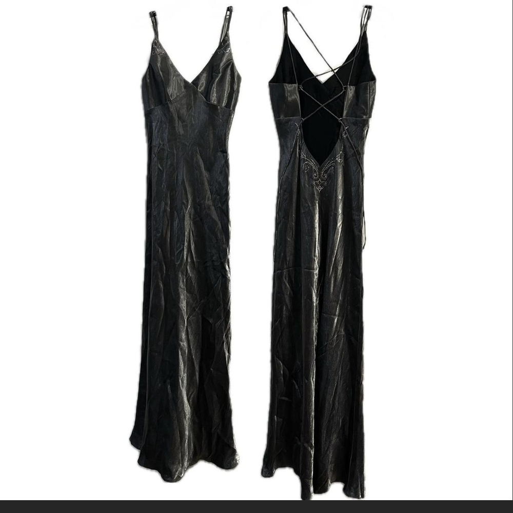 Dave & Johnny Black Open Back Dress